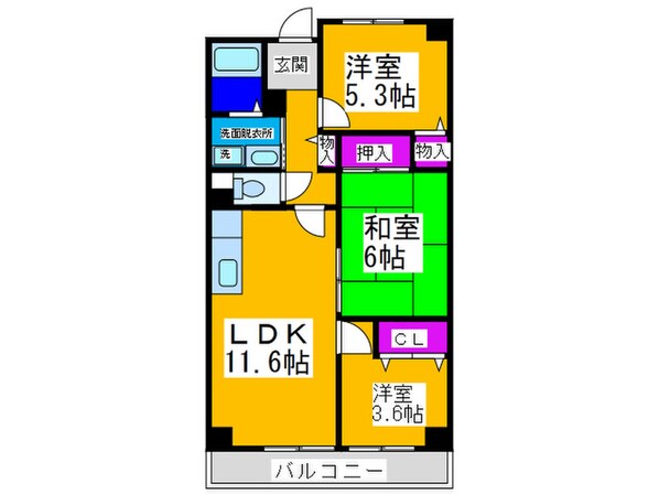 中百舌鳥ガ－デンハウス蔵の物件間取画像